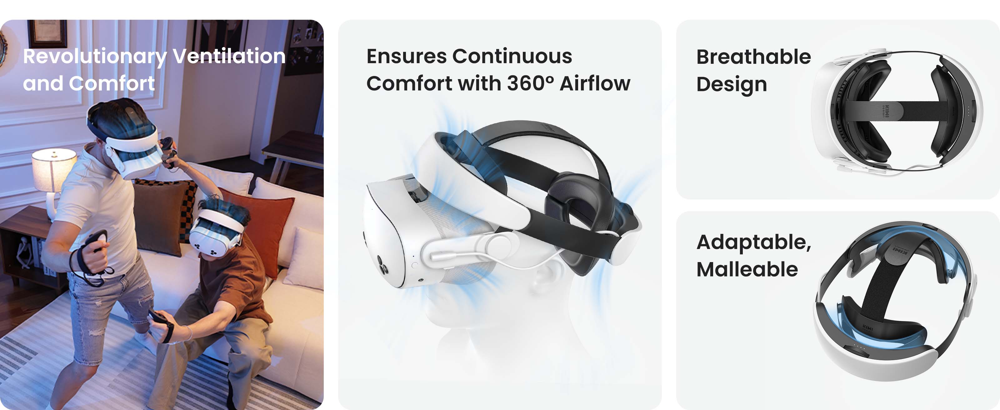 H4 Boost Halo Battery Strap for Quest 3/3S