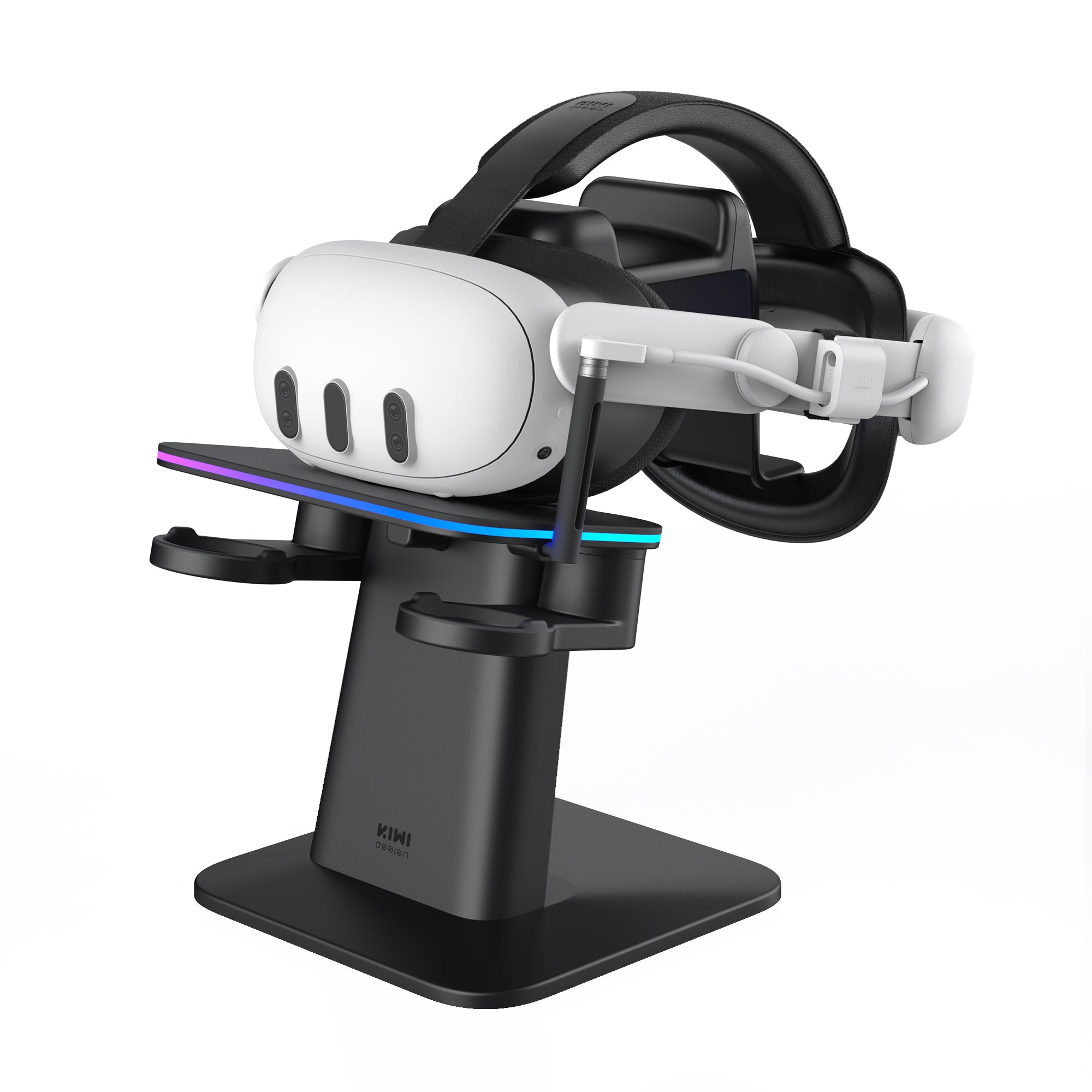 RGB Vertical Charging Stand and SPC Battery Head Strap for Quest 3