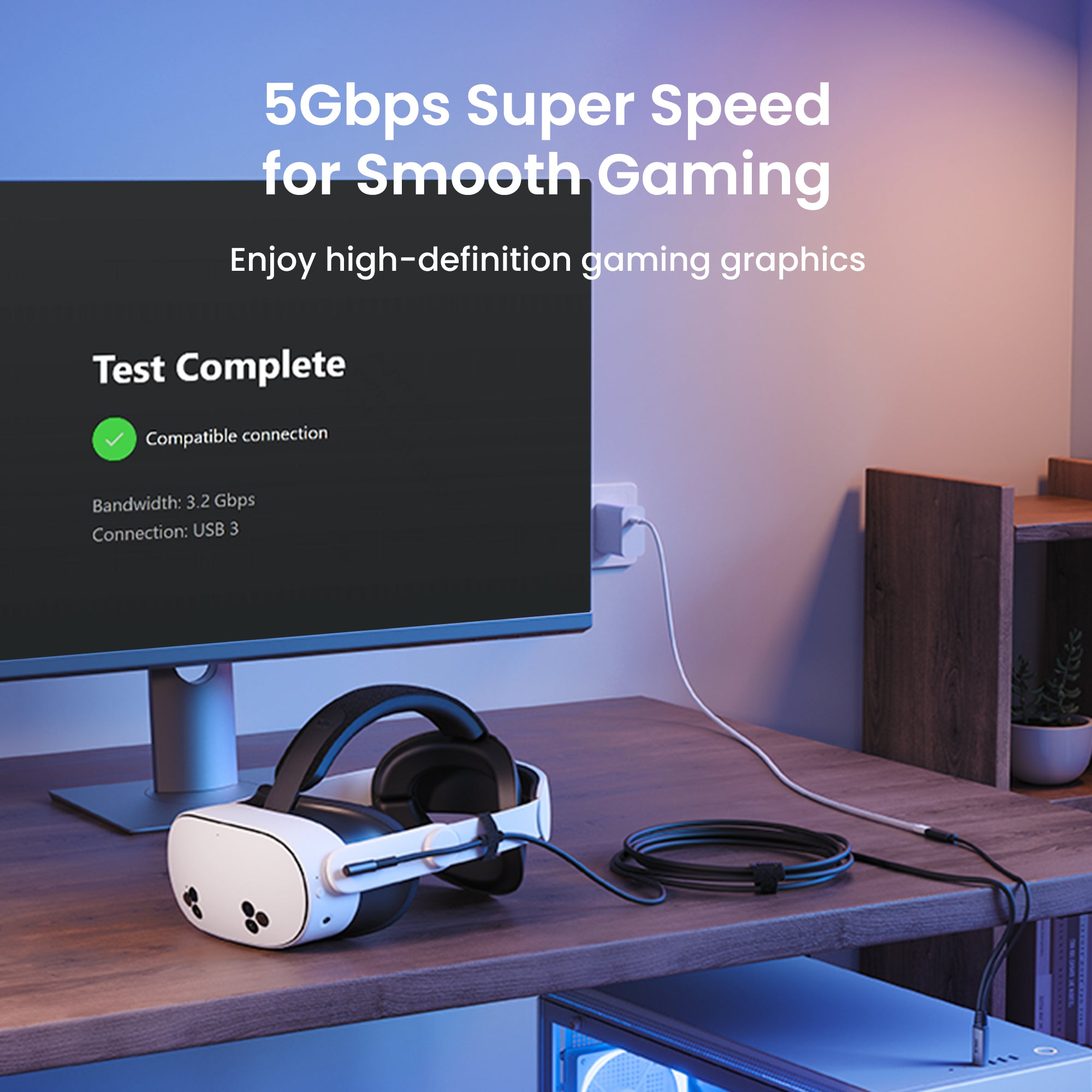 L1 Plus Link Cable with Charging 16FT-USB 3.0 to USB-C